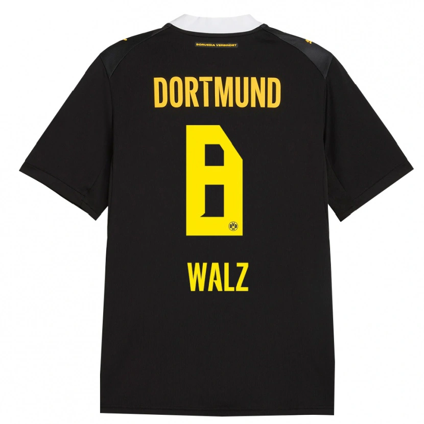 Danxen Criança Camisola Vasco Walz #8 Preto Vermelho Amarelo Alternativa 2026/27 Camisa