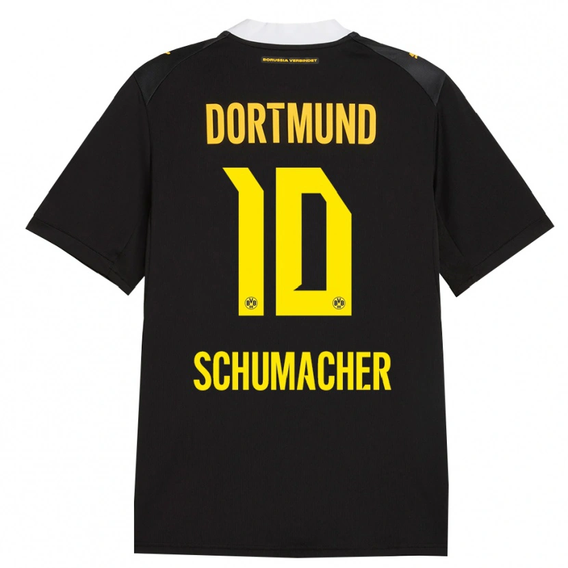 Danxen Criança Camisola Rita Schumacher #10 Preto Vermelho Amarelo Alternativa 2026/27 Camisa