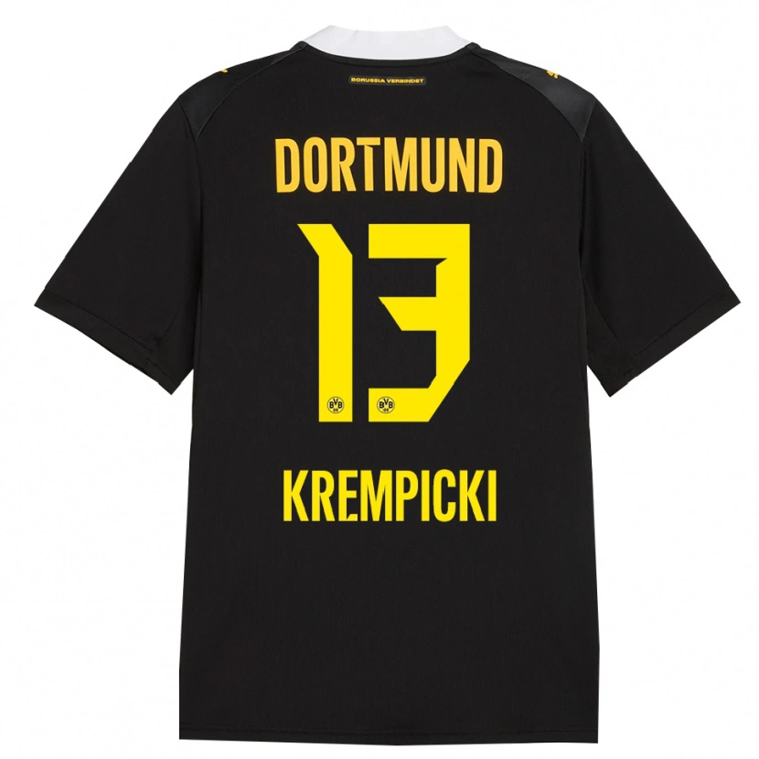 Danxen Criança Camisola Connor Krempicki #13 Preto Vermelho Amarelo Alternativa 2026/27 Camisa