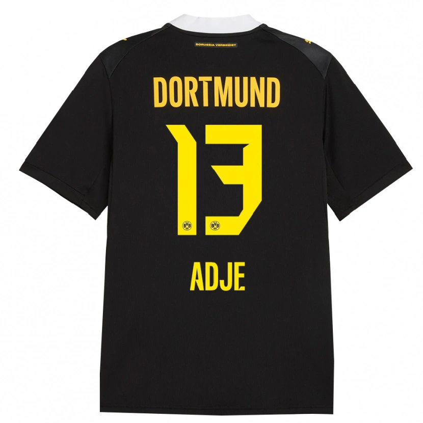 Danxen Criança Camisola Miguel Adje #13 Preto Vermelho Amarelo Alternativa 2026/27 Camisa
