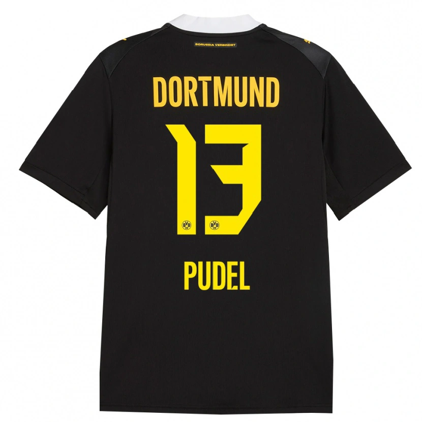 Danxen Criança Camisola Bjarne Pudel #13 Preto Vermelho Amarelo Alternativa 2026/27 Camisa