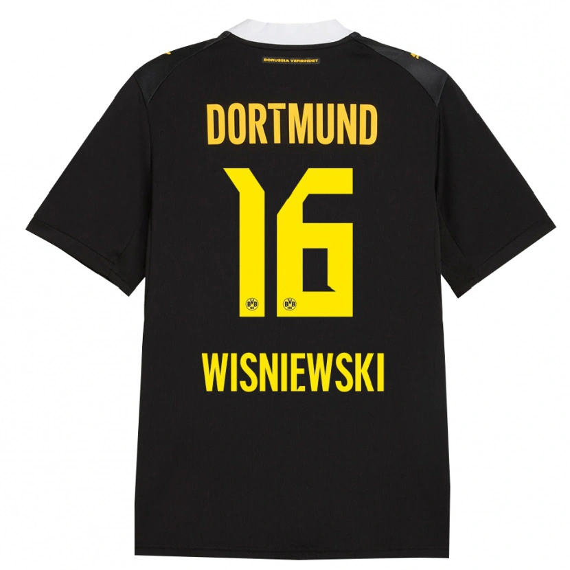 Danxen Criança Camisola Lucy Wisniewski #16 Preto Vermelho Amarelo Alternativa 2026/27 Camisa