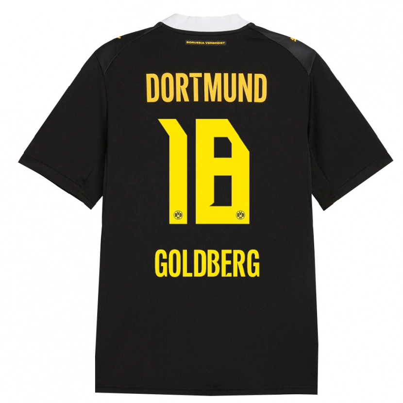 Danxen Criança Camisola Niclas Goldberg #18 Preto Vermelho Amarelo Alternativa 2026/27 Camisa