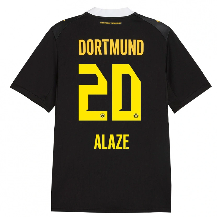 Danxen Criança Camisola Luis Alaze #20 Preto Vermelho Amarelo Alternativa 2026/27 Camisa