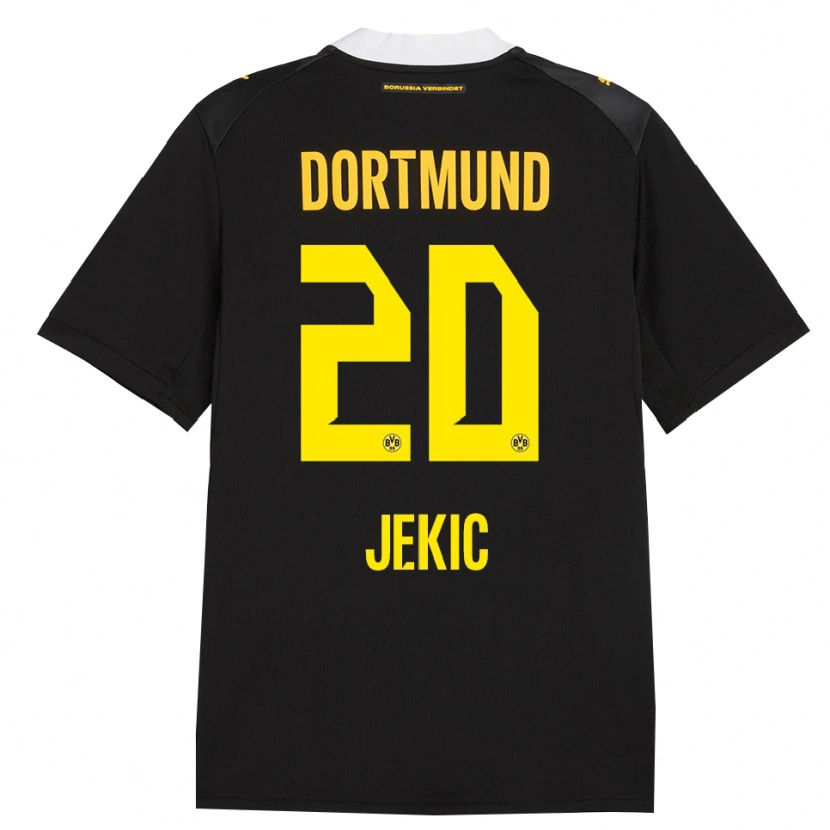 Danxen Criança Camisola Nikola Jekic #20 Preto Vermelho Amarelo Alternativa 2026/27 Camisa