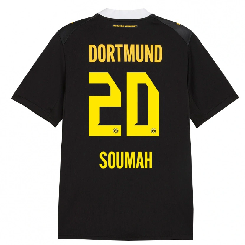 Danxen Criança Camisola Moussa Soumah #20 Preto Vermelho Amarelo Alternativa 2026/27 Camisa