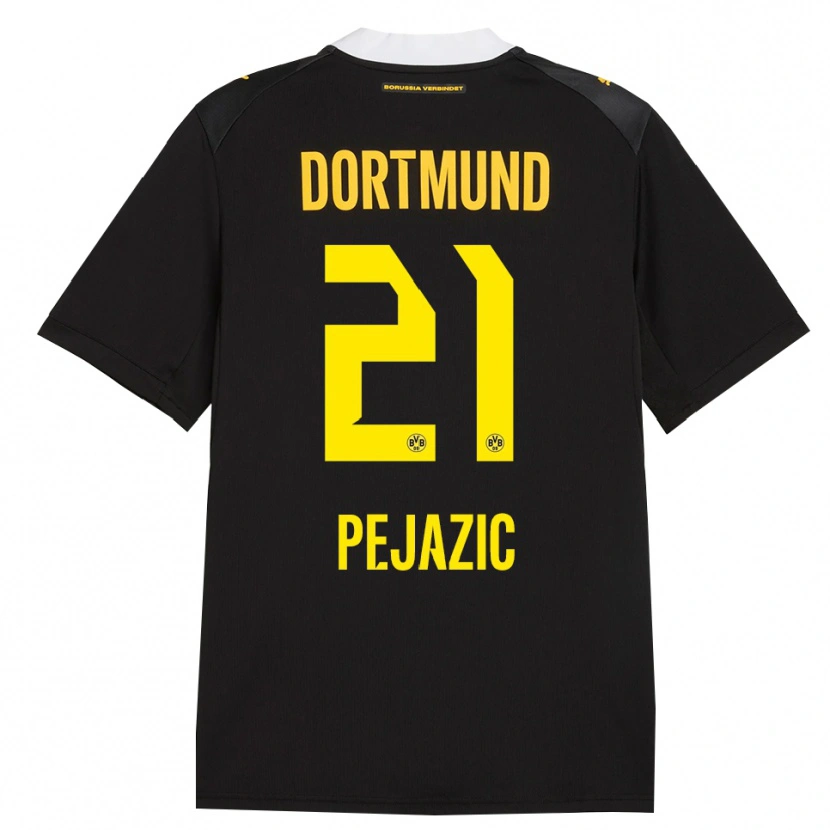 Danxen Criança Camisola Mario Pejazic #21 Preto Vermelho Amarelo Alternativa 2026/27 Camisa