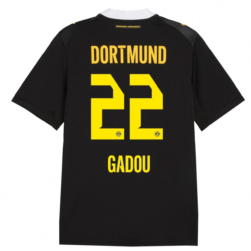 Danxen Criança Camisola Joane Gadou #22 Preto Vermelho Amarelo Alternativa 2026/27 Camisa