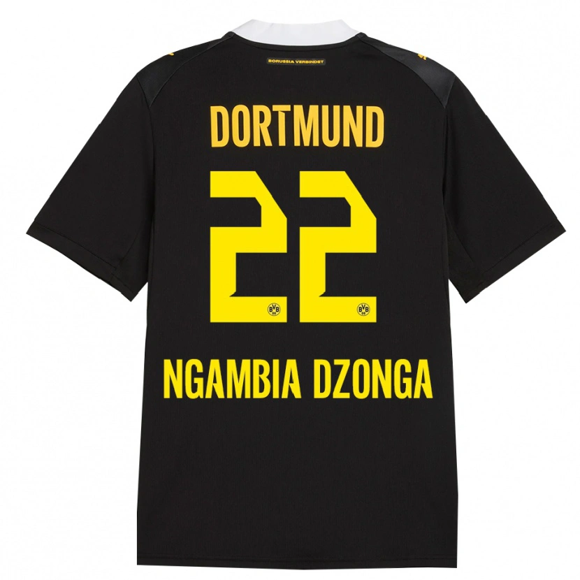 Danxen Criança Camisola Diego Ngambia #22 Preto Vermelho Amarelo Alternativa 2026/27 Camisa