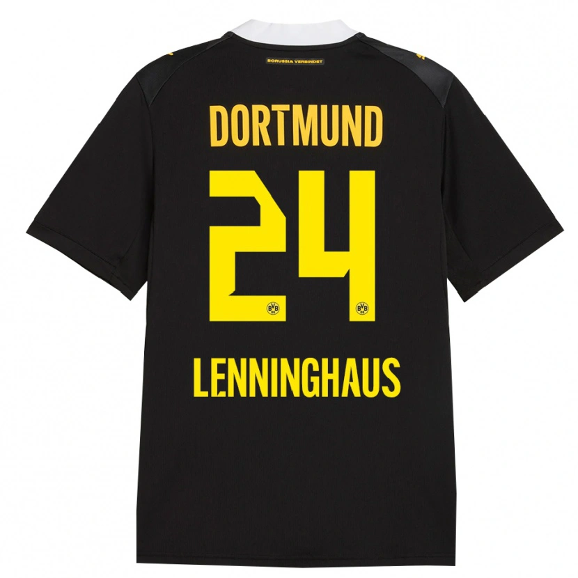 Danxen Criança Camisola Mika Lenninghaus #24 Preto Vermelho Amarelo Alternativa 2026/27 Camisa