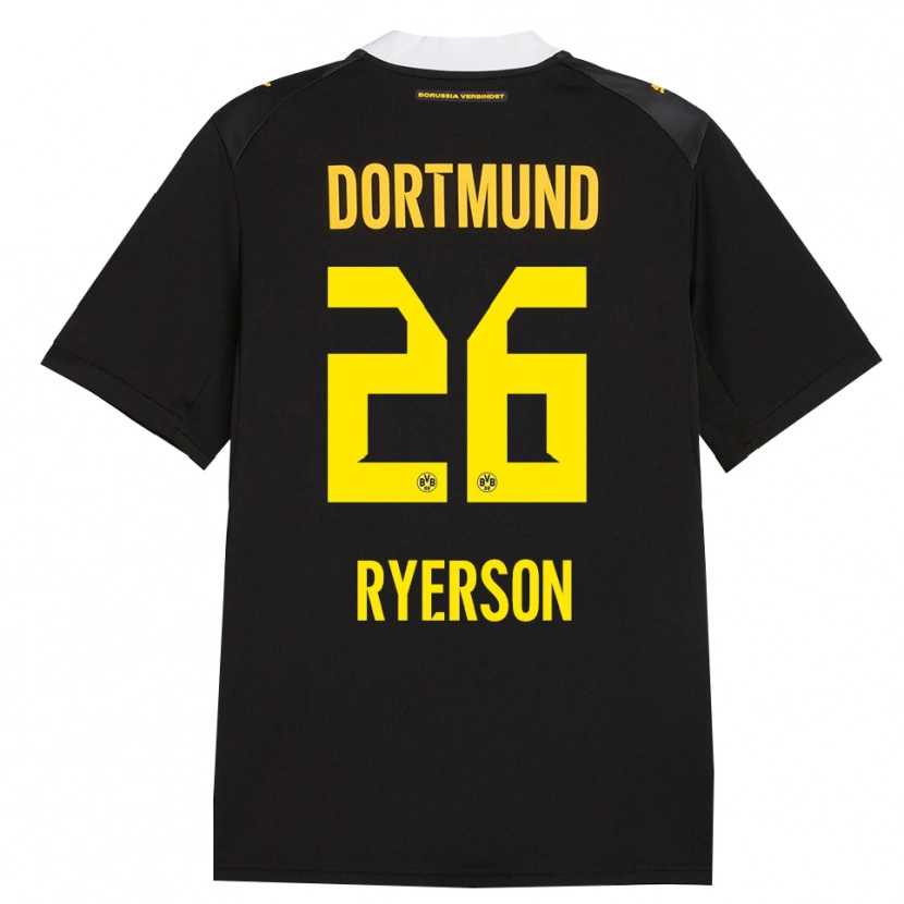 Danxen Criança Camisola Julian Ryerson #26 Preto Vermelho Amarelo Alternativa 2026/27 Camisa