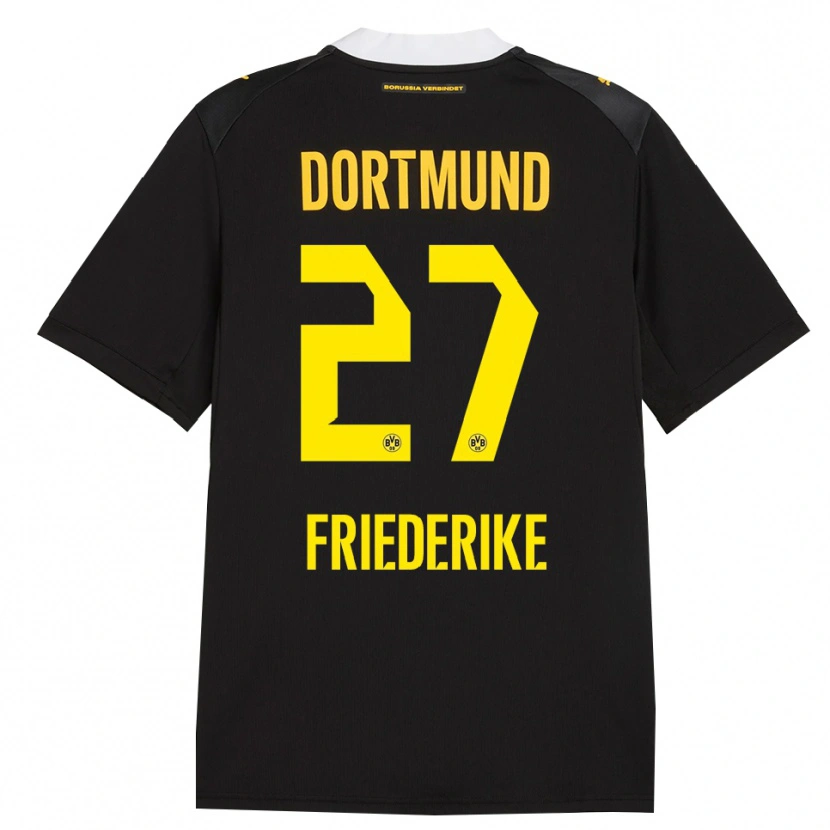 Danxen Criança Camisola Burczik Friederike #27 Preto Vermelho Amarelo Alternativa 2026/27 Camisa