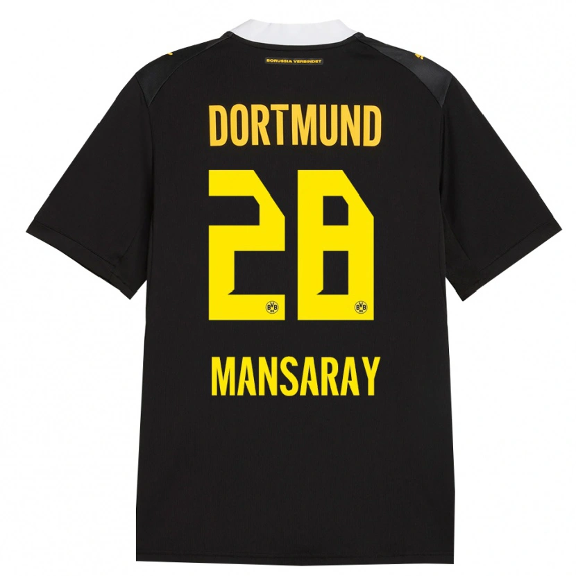 Danxen Criança Camisola Ismael Mansaray #28 Preto Vermelho Amarelo Alternativa 2026/27 Camisa