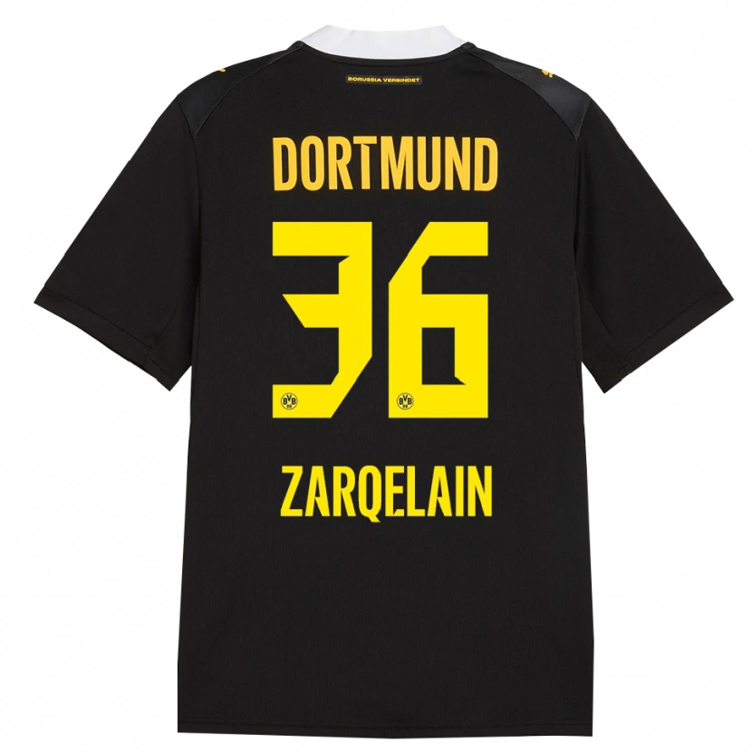 Danxen Criança Camisola Fadi Zarqelain #36 Preto Vermelho Amarelo Alternativa 2026/27 Camisa