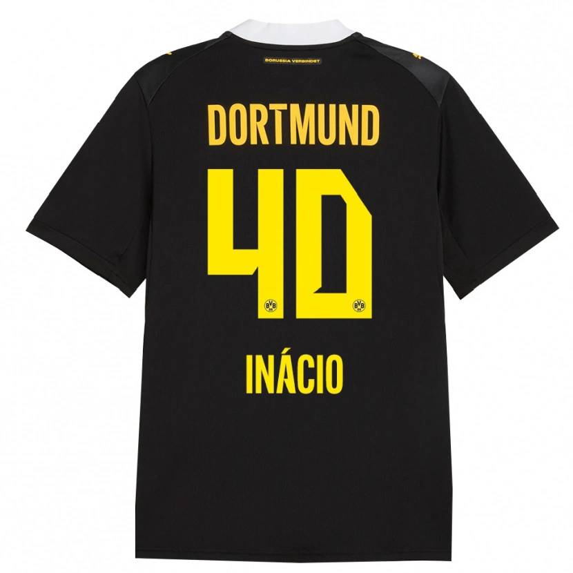 Danxen Criança Camisola Samuele Inácio #40 Preto Vermelho Amarelo Alternativa 2026/27 Camisa