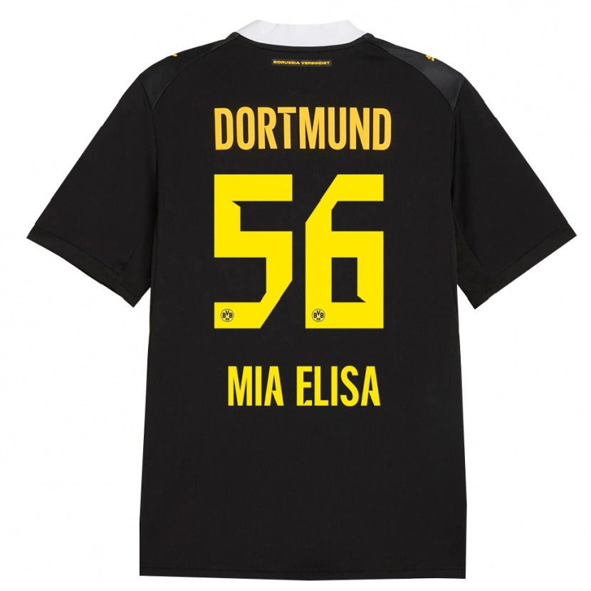 Danxen Criança Camisola Bomnuter Mia Elisa #56 Preto Vermelho Amarelo Alternativa 2026/27 Camisa