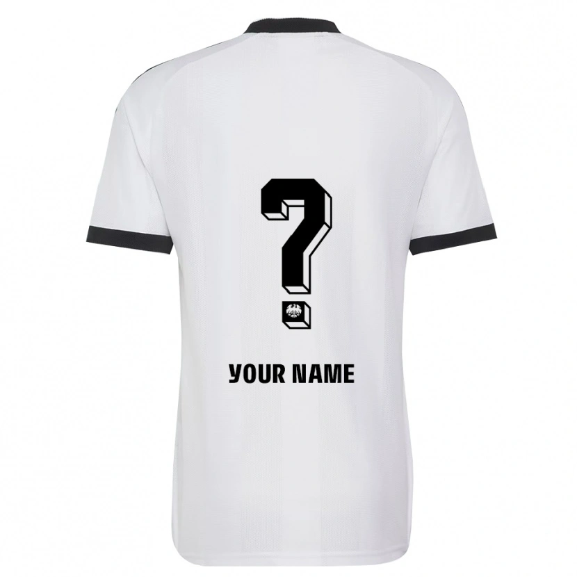Danxen Criança Camisola Seu Nome #0 Branco Preto Alternativa 2026/27 Camisa