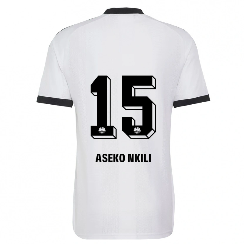 Danxen Criança Camisola Noël Aséko #15 Branco Preto Alternativa 2026/27 Camisa