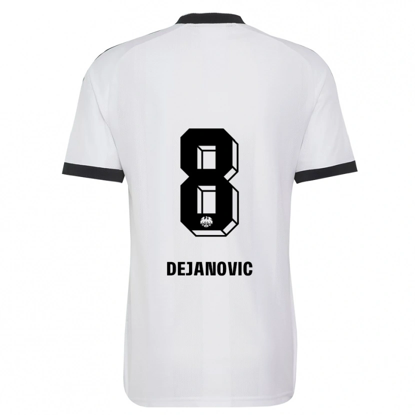 Danxen Criança Camisola Daniel Dejanovic #8 Branco Preto Alternativa 2026/27 Camisa