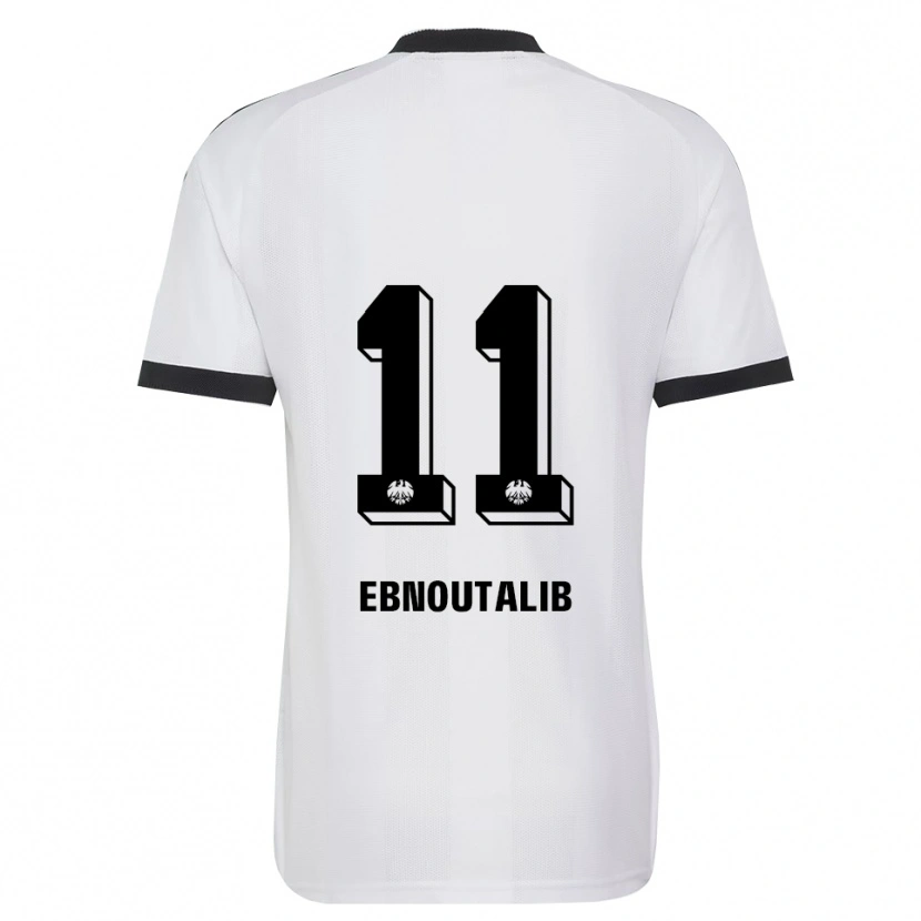 Danxen Criança Camisola Younes Ebnoutalib #11 Branco Preto Alternativa 2026/27 Camisa