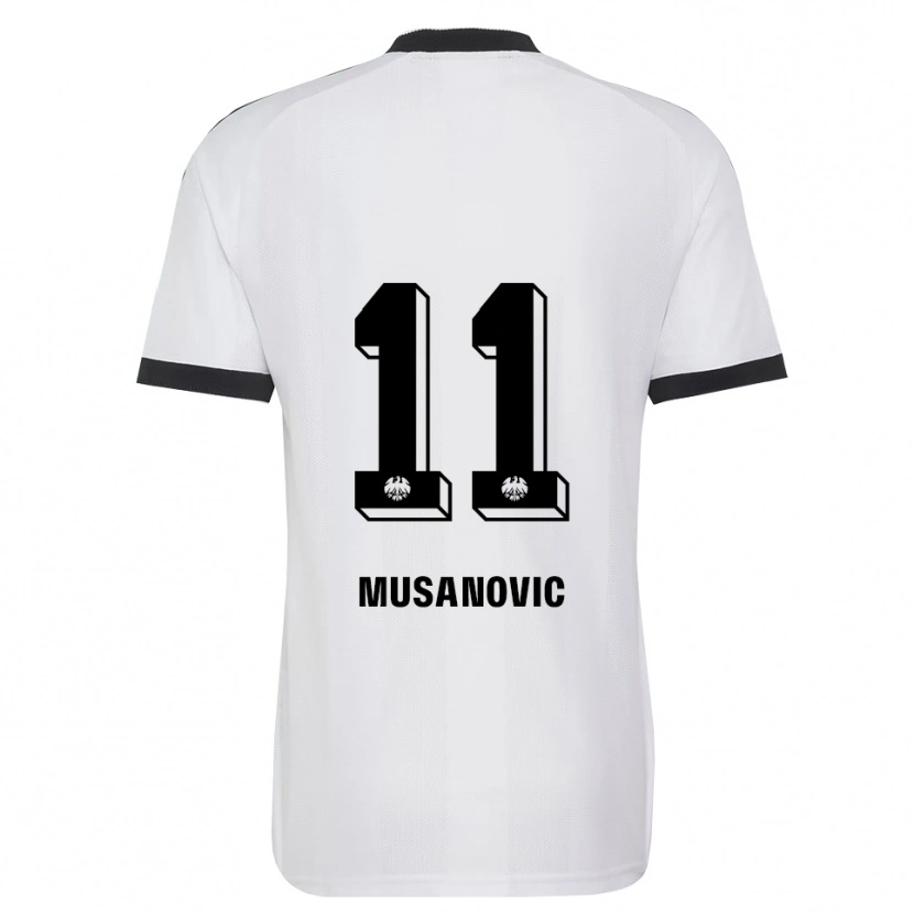 Danxen Criança Camisola Haris Musanovic #11 Branco Preto Alternativa 2026/27 Camisa