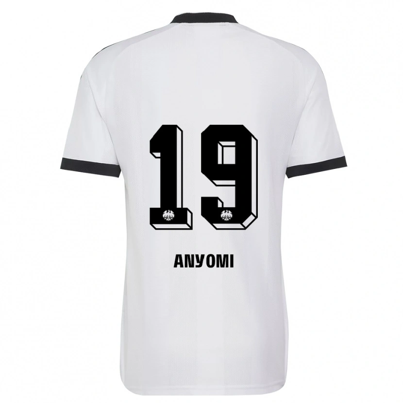 Danxen Criança Camisola Nicole Anyomi #19 Branco Preto Alternativa 2026/27 Camisa