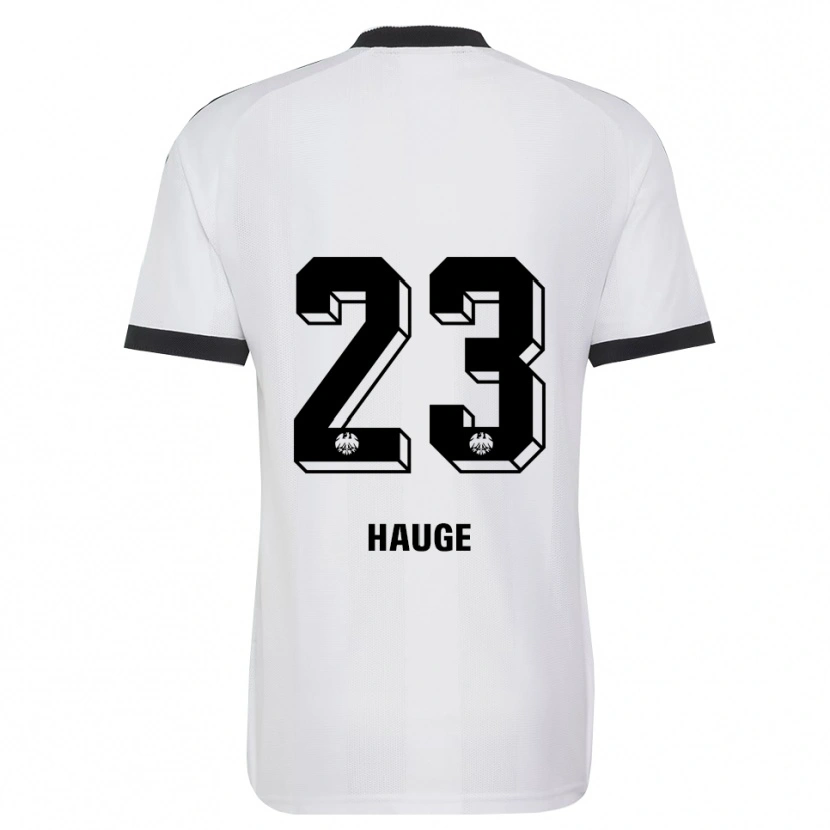 Danxen Criança Camisola Jens Petter Hauge #23 Branco Preto Alternativa 2026/27 Camisa