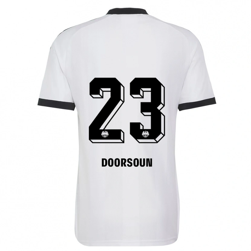 Danxen Criança Camisola Sara Doorsoun-Khajeh #23 Branco Preto Alternativa 2026/27 Camisa