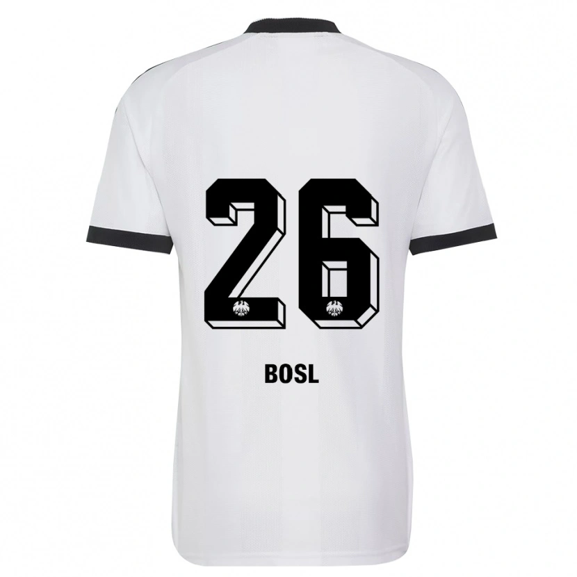 Danxen Criança Camisola Cara Bosl #26 Branco Preto Alternativa 2026/27 Camisa