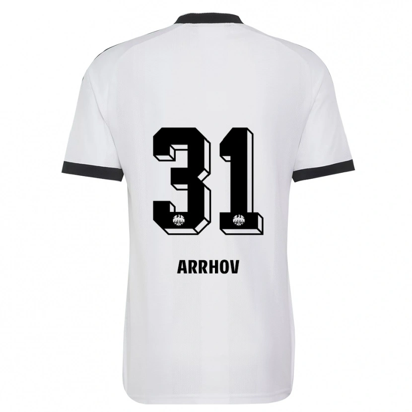 Danxen Criança Camisola Love Arrhov #31 Branco Preto Alternativa 2026/27 Camisa