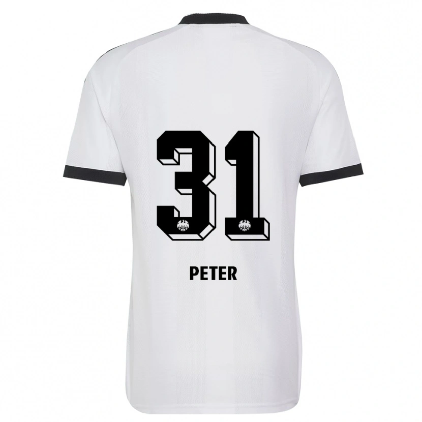 Danxen Criança Camisola Henrik Peter #31 Branco Preto Alternativa 2026/27 Camisa