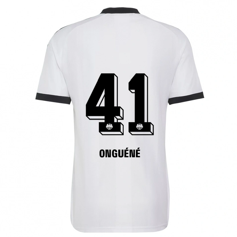 Danxen Criança Camisola Jérôme Onguéné #41 Branco Preto Alternativa 2026/27 Camisa