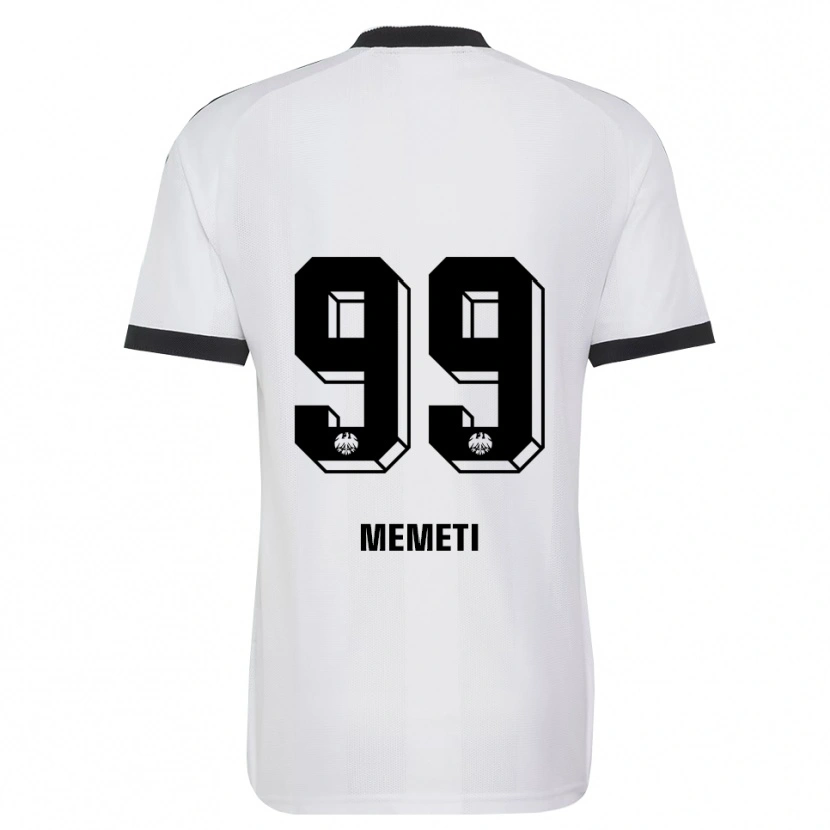 Danxen Criança Camisola Ereleta Memeti #99 Branco Preto Alternativa 2026/27 Camisa