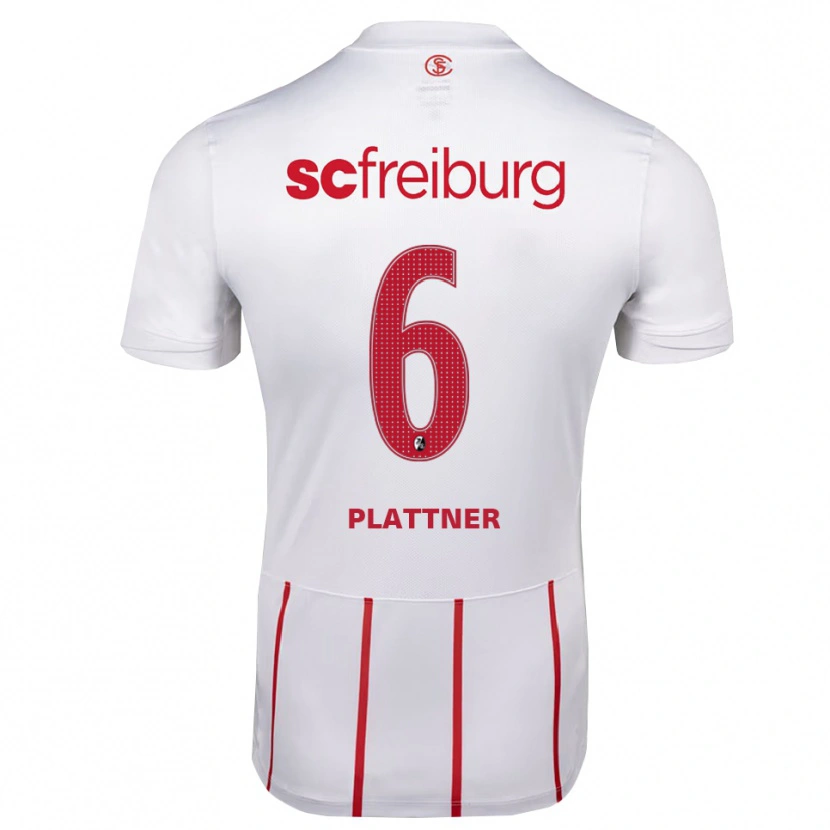 Danxen Criança Camisola Tim Plattner #6 Branco Vermelho Amarelo Alternativa 2026/27 Camisa