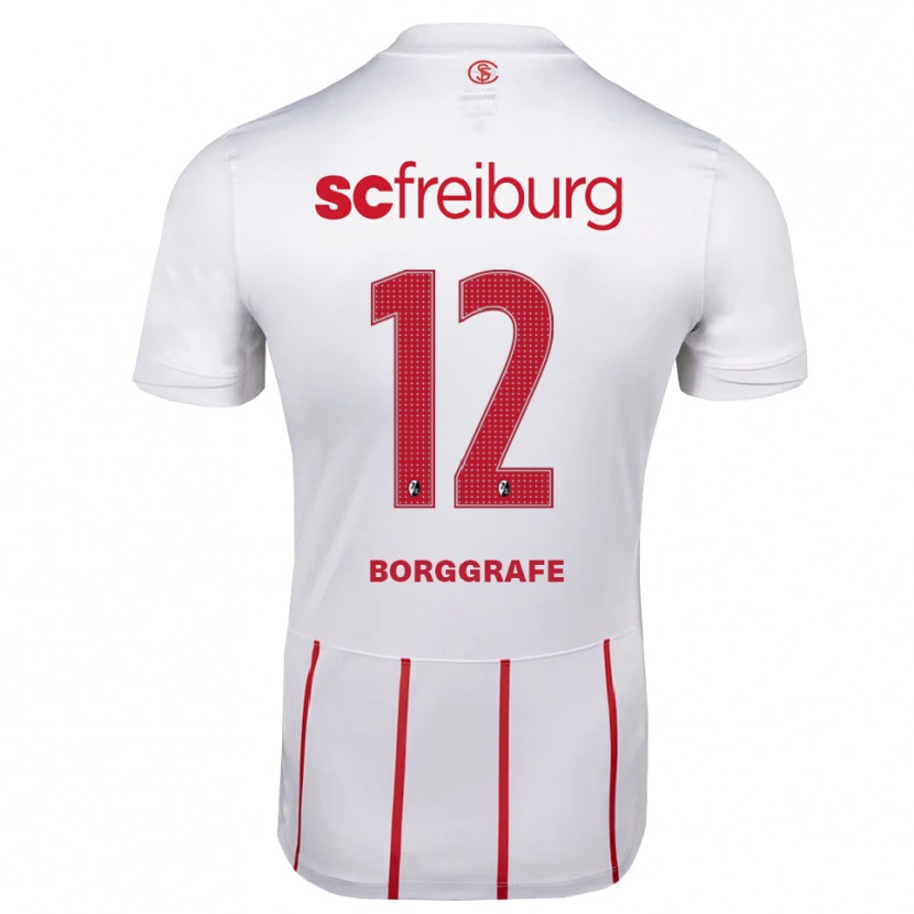 Danxen Criança Camisola Rafaela Borggräfe #12 Branco Vermelho Amarelo Alternativa 2026/27 Camisa