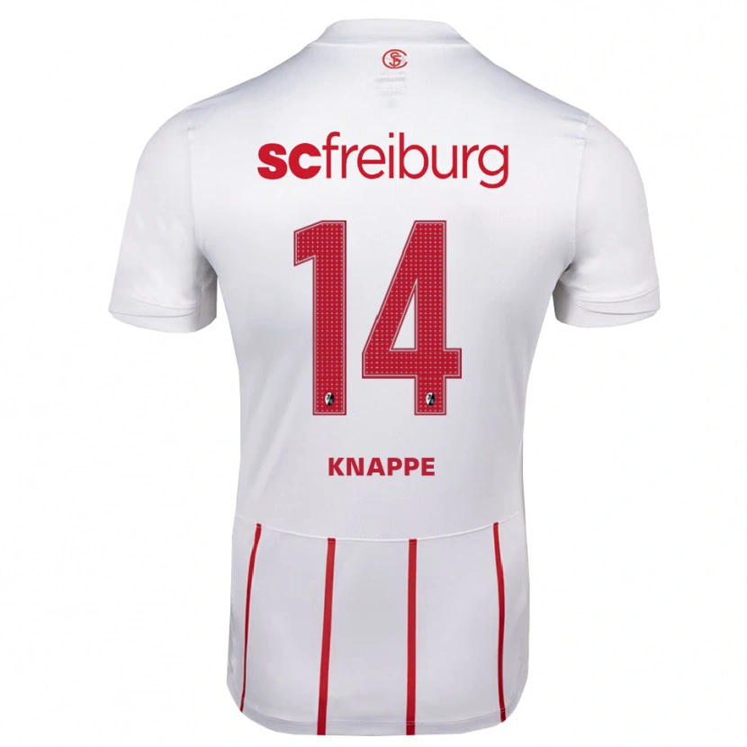 Danxen Criança Camisola Davino Knappe #14 Branco Vermelho Amarelo Alternativa 2026/27 Camisa