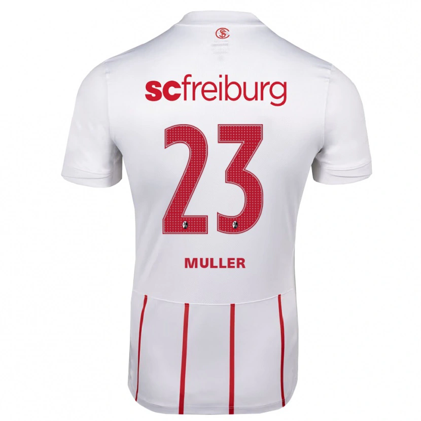 Danxen Criança Camisola Marie Müller #23 Branco Vermelho Amarelo Alternativa 2026/27 Camisa