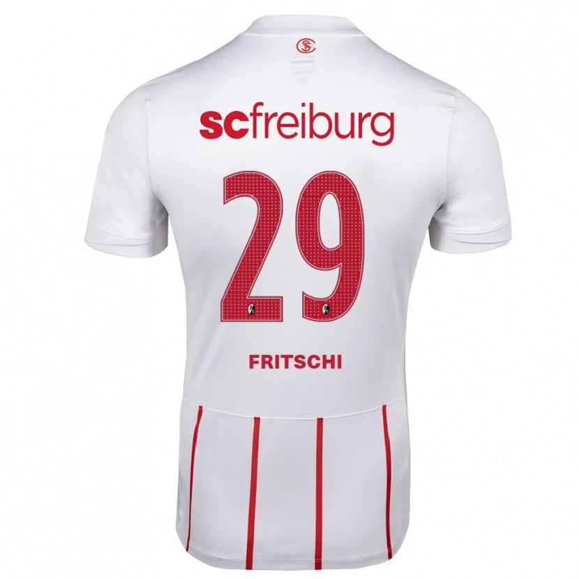 Danxen Criança Camisola Paulo Fritschi #29 Branco Vermelho Amarelo Alternativa 2026/27 Camisa