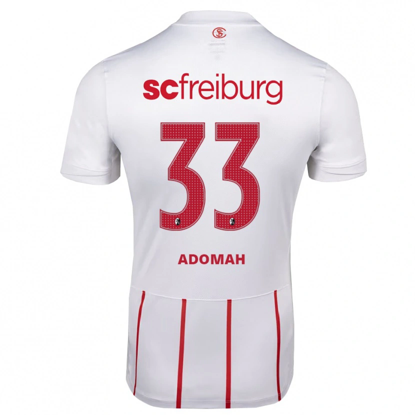 Danxen Criança Camisola Bismark Adomah #33 Branco Vermelho Amarelo Alternativa 2026/27 Camisa