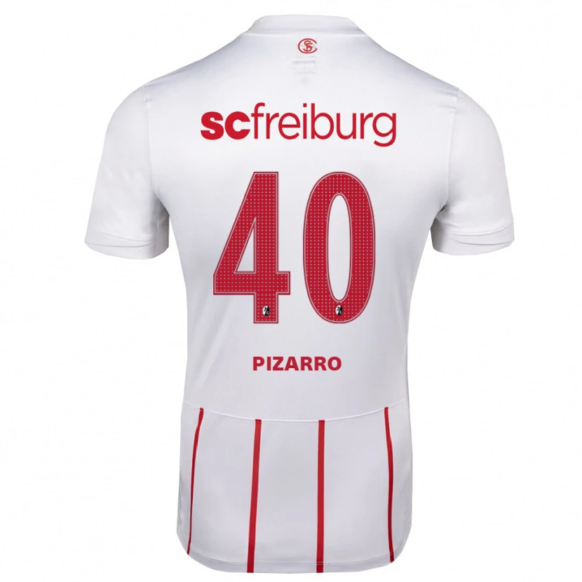 Danxen Criança Camisola Théodore Pizarro #40 Branco Vermelho Amarelo Alternativa 2026/27 Camisa