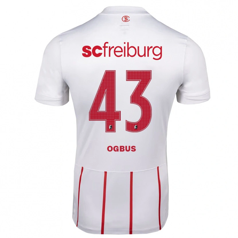 Danxen Criança Camisola Bruno Ogbus #43 Branco Vermelho Amarelo Alternativa 2026/27 Camisa