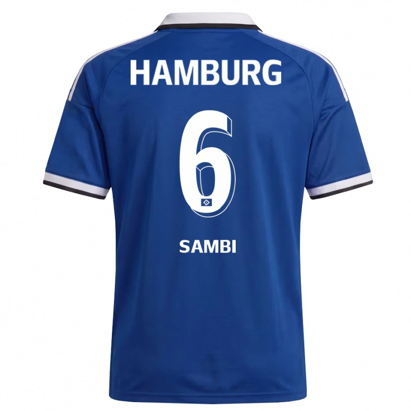 Danxen Criança Camisola Albert Sambi Lokonga #6 Branco Azul Alternativa 2026/27 Camisa