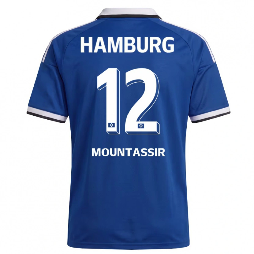 Danxen Criança Camisola Youssef Mountassir #12 Branco Azul Alternativa 2026/27 Camisa