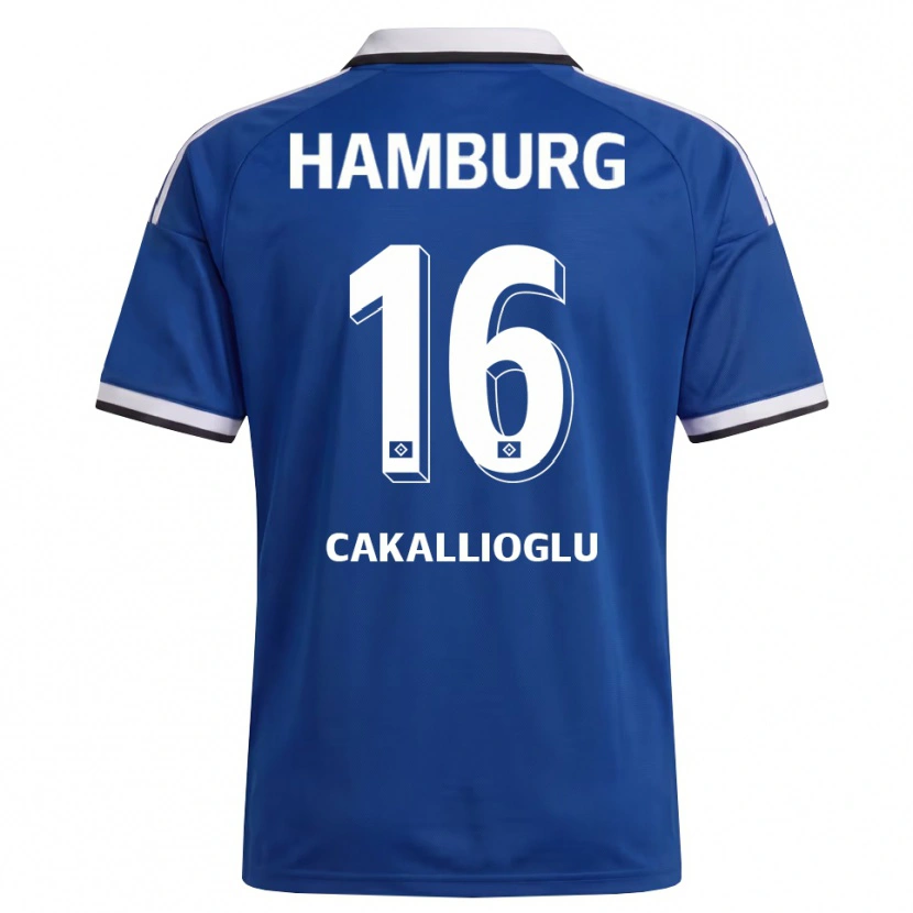 Danxen Criança Camisola Berk Cakallioglu #16 Branco Azul Alternativa 2026/27 Camisa