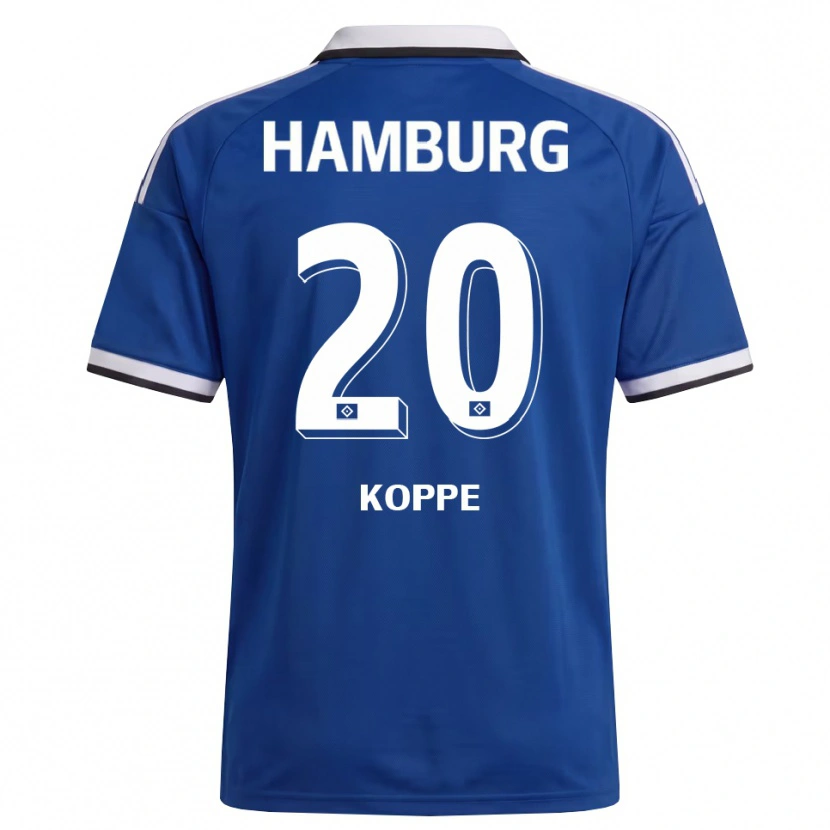 Danxen Criança Camisola Katharina Köppe #20 Branco Azul Alternativa 2026/27 Camisa