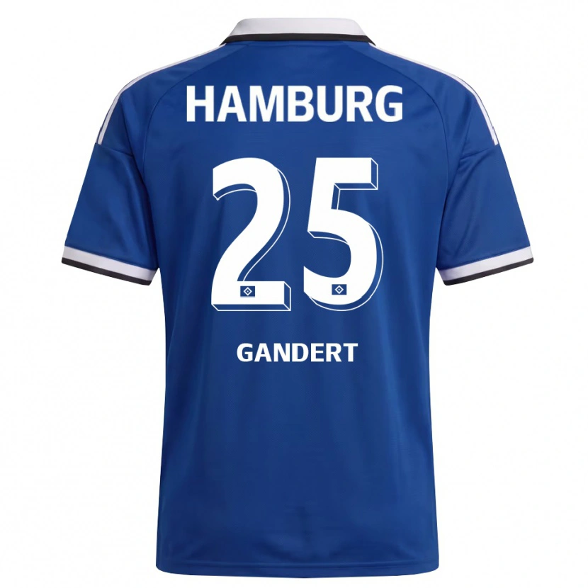 Danxen Criança Camisola Jeremy Gandert #25 Branco Azul Alternativa 2026/27 Camisa