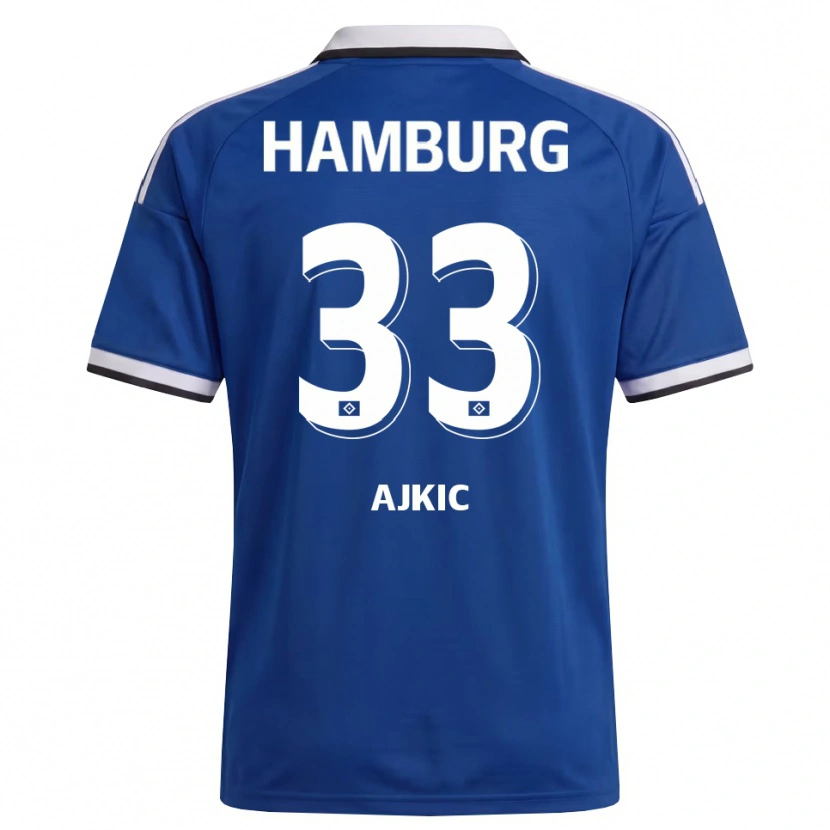 Danxen Criança Camisola Selim Ajkic #33 Branco Azul Alternativa 2026/27 Camisa
