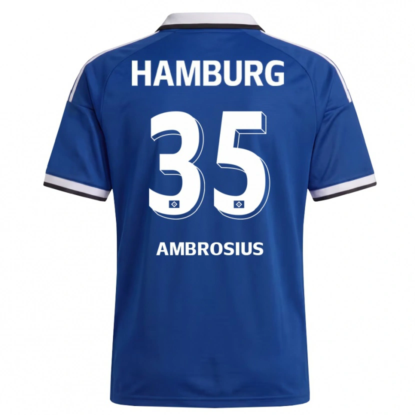 Danxen Criança Camisola Stephan Ambrosius #35 Branco Azul Alternativa 2026/27 Camisa