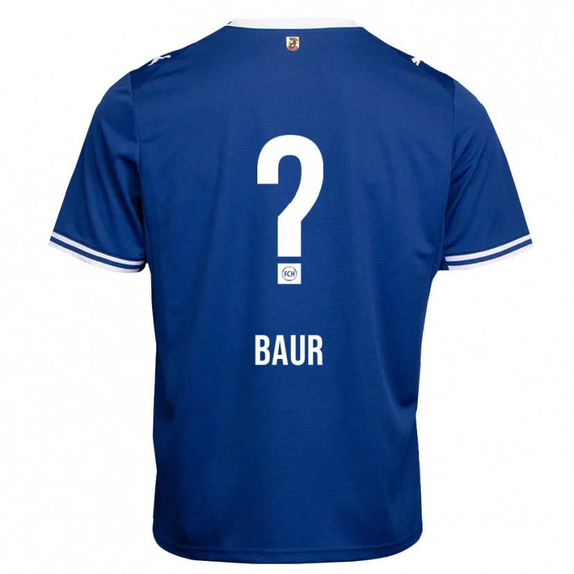 Danxen Criança Camisola Martin Baur #0 Azul Real Branco Alternativa 2026/27 Camisa