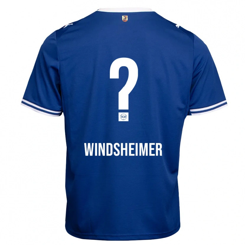 Danxen Criança Camisola Tim Windsheimer #0 Azul Real Branco Alternativa 2026/27 Camisa